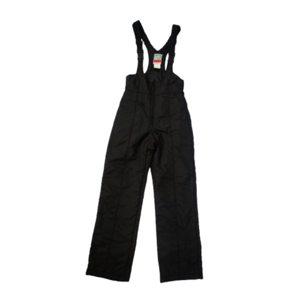 Vintage Anilko d’Italia Women’s Size 2 Black Insulated Ski Bib Snow Pants